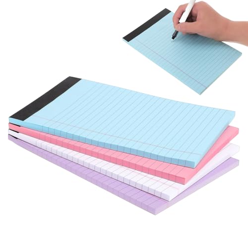PEPLAYTAL 4 Stück Teiliges Farbiges Memo Pad College liniert Reißbares Schreibpapier Glatte Oberfläche Leicht Tragbar für Büro Schule und Notizen PEPLAYTAL 4 Stück Teiliges Farbiges Memo Pad College liniert Reißbares Schreibpapier Glatte Oberfläche Leicht Tragbar für Büro Schule und Notizen von PEPLAYTAL