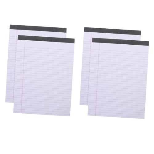 PEPLAYTAL 4 Stück Teiliges Liniert mit Abreißbaren Blättern Dickes Schreibpapier für Büro Schule Studenten und Reisende Vielseitig Einsetzbares Memo To do pad von PEPLAYTAL