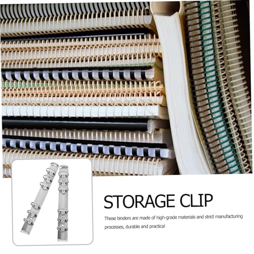PEPLAYTAL 4 Stück Teiliges Metall Binder Clips Flexibler und Praktischer Ringbuch Mechanismus für Büro Schule und Zuhause Langlebige und Einfache Handhabung für Scrapbooking und von PEPLAYTAL
