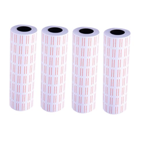 PEPLAYTAL 40 Rollen Preisetiketten Papier Aufkleber für Preisauszeichnung Selbstklebend Klare Druckqualität Schnelltrocknende Tinte Glatte Papierausgabe Geeignet für Büro und Einzelhandel von PEPLAYTAL
