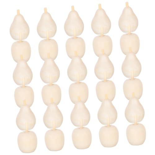 PEPLAYTAL 40 Stück Teiliges DIY Holz Obst Deko Unbemalte Holzfiguren zum Bemalen Bastelspielzeug Kreative Handarbeit für Zuhause und Feiertagsdekoration PEPLAYTAL 40 Stück Teiliges DIY Holz Obst Deko Unbemalte Holzfiguren zum Bemalen Bastelspielzeug Kreative Handarbeit für Zuhause und Feiertagsdekoration von PEPLAYTAL