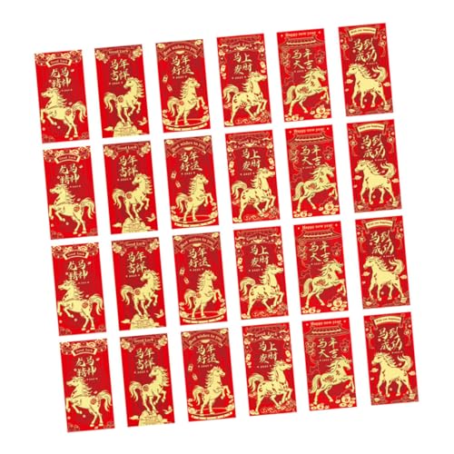 PEPLAYTAL 48 Stück Teiliges Chinesische Neujahrs Rote Umschläge Jahr Des Pferdes mit Traditionellem Feng Shui Design Stabile Papierqualität Vielseitig für Frühlingsfest Hochzeit PEPLAYTAL 48 Stück Teiliges Chinesische Neujahrs Rote Umschläge Jahr Des Pferdes mit Traditionellem Feng Shui Design Stabile Papierqualität Vielseitig für Frühlingsfest Hochzeit von PEPLAYTAL