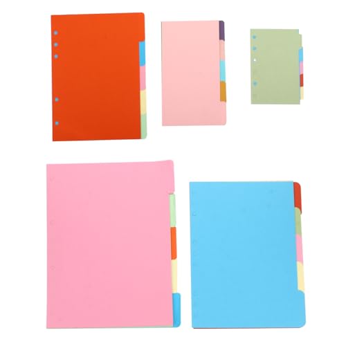 PEPLAYTAL 5 Sätze Farbiges Gelochtes Nachfüllpapier Dickes Reißfestes Loose Leaf Papier für Schulhefte Vielseitige Einlegeblätter für Notizbücher und Planer PEPLAYTAL 5 Sätze Farbiges Gelochtes Nachfüllpapier Dickes Reißfestes Loose Leaf Papier für Schulhefte Vielseitige Einlegeblätter für Notizbücher und Planer von PEPLAYTAL