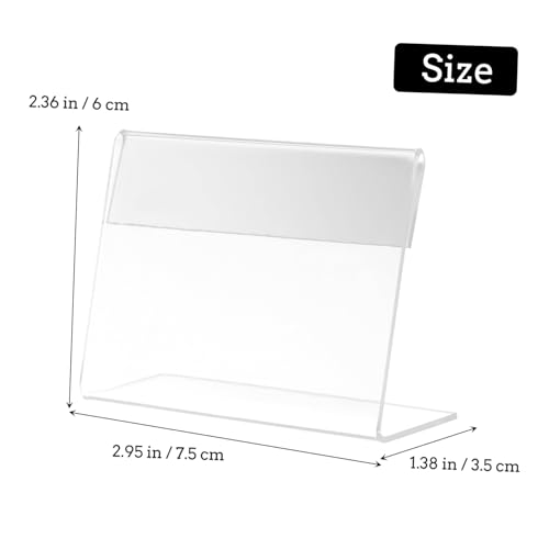 PEPLAYTAL 5 Stück Acryl Preisschilder Halter Form Transparent Vielseitiger Etikettenhalter für Restaurant Büro Schule Robust und Wiederverwendbar Schutz vor Kratzern und Flecken Leicht und PEPLAYTAL 5 Stück Acryl Preisschilder Halter Form Transparent Vielseitiger Etikettenhalter für Restaurant Büro Schule Robust und Wiederverwendbar Schutz vor Kratzern und Flecken Leicht und von PEPLAYTAL
