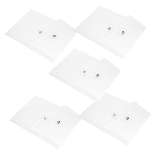 PEPLAYTAL 5 Stück Dokumententaschen Transparent Multifunktionale Verschleißfeste Organizer Fächer Flexible Aufbewahrung für Büro Schule und Zuhause Praktische File Protective Pouches von PEPLAYTAL