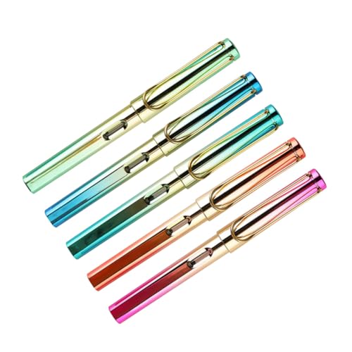 PEPLAYTAL 5 Stück Teiliges Kalligraphische Füllfederhalter Ergonomisch Geformt ohne Tinte für Schüler und Büro zum Üben der Handschrift PEPLAYTAL 5 Stück Teiliges Kalligraphische Füllfederhalter Ergonomisch Geformt ohne Tinte für Schüler und Büro zum Üben der Handschrift von PEPLAYTAL