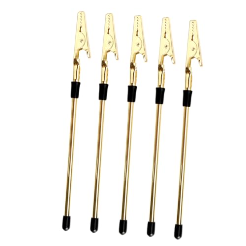 PEPLAYTAL 5 Stück Teiliges Metall Notizclips Goldfarbene Praktische Fotohalter Postkartenhalter Memohalter Vielseitig für Büro Party Dekoration PEPLAYTAL 5 Stück Teiliges Metall Notizclips Goldfarbene Praktische Fotohalter Postkartenhalter Memohalter Vielseitig für Büro Party Dekoration von PEPLAYTAL