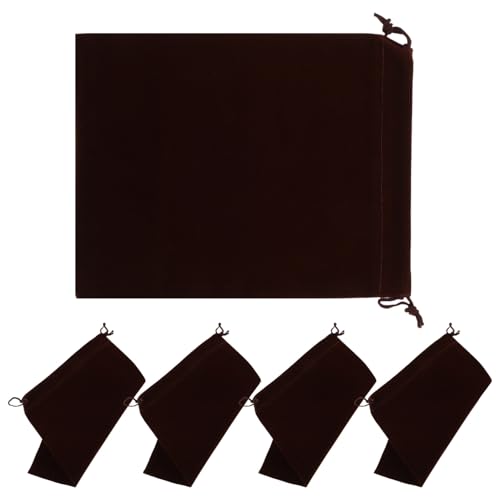 PEPLAYTAL 5 Stück Teiliges mit Kordelzug Praktische Geschenk Aufbewahrungssäckchen Braun Leichte Platzsparende Schmuck Kosmetikbeutel PEPLAYTAL 5 Stück Teiliges mit Kordelzug Praktische Geschenk Aufbewahrungssäckchen Braun Leichte Platzsparende Schmuck Kosmetikbeutel von PEPLAYTAL