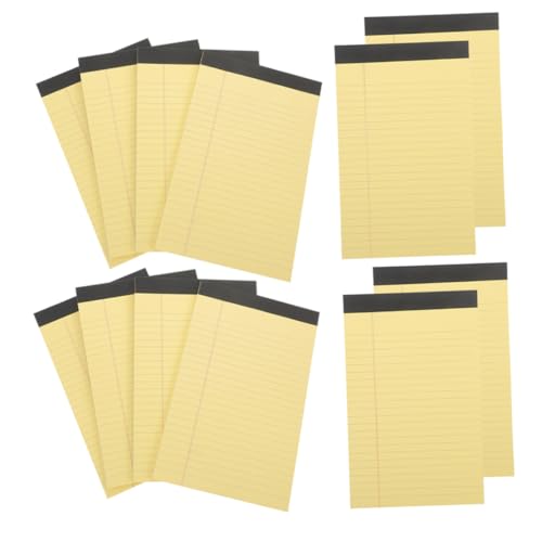 PEPLAYTAL 50 Blatt Liniert Notizblöcke Gelb Leichtes College Notepad mit Breitem Raster Perforiertes Schreibpapier für Schule Büro Studium Legal Multifunktional für Notizen und PEPLAYTAL 50 Blatt Liniert Notizblöcke Gelb Leichtes College Notepad mit Breitem Raster Perforiertes Schreibpapier für Schule Büro Studium Legal Multifunktional für Notizen und von PEPLAYTAL