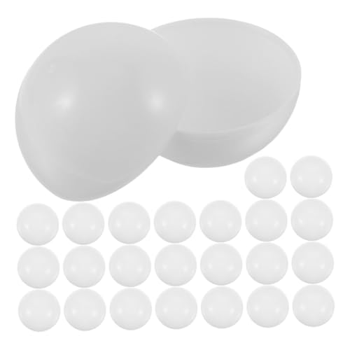PEPLAYTAL 50 Stück Öffbare Plastikkugeln zum Befüllen Wiederverwendbare Raffle Bälle für Party Spiele und Bastelprojekte für Weihnachts und Halloween Events von PEPLAYTAL