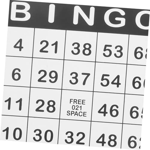PEPLAYTAL 50 Stück Papier Bingo Karten für Erwachsene Lernspiel für Zahlen Logikförderung Vielseitig Einsetzbar als Partyspiel und Familienunterhaltung bei Geburtstagen und Zusammenkünften PEPLAYTAL 50 Stück Papier Bingo Karten für Erwachsene Lernspiel für Zahlen Logikförderung Vielseitig Einsetzbar als Partyspiel und Familienunterhaltung bei Geburtstagen und Zusammenkünften von PEPLAYTAL
