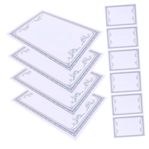 PEPLAYTAL 50 Stück Urkundenpapier Dickes Bedruckbares Zertifikatpapier Blanko für Auszeichnungen Preisgeeignet für Schule Büro DIY druck Kompatibel mit Tintenstrahl Laserdruckern von PEPLAYTAL