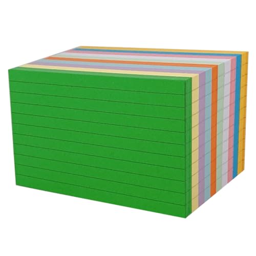 PEPLAYTAL 500 Blatt Multifunktionale Farbige Karteikarten Farben Kleine Notizkarten für Vokabeln To Do Listen Büro Schule Handlich für Schüler Lehrer Reisende PEPLAYTAL 500 Blatt Multifunktionale Farbige Karteikarten Farben Kleine Notizkarten für Vokabeln To Do Listen Büro Schule Handlich für Schüler Lehrer Reisende von PEPLAYTAL