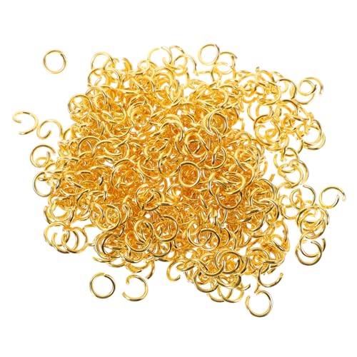 PEPLAYTAL 500 Stück Edelstahl Sprungringe Robuste Offene Verbindungsringe für Schmuckherstellung DIY Armband und Halskette Zubehör Langlebig Rostfrei für Bijouterie und Bastelprojekte von PEPLAYTAL