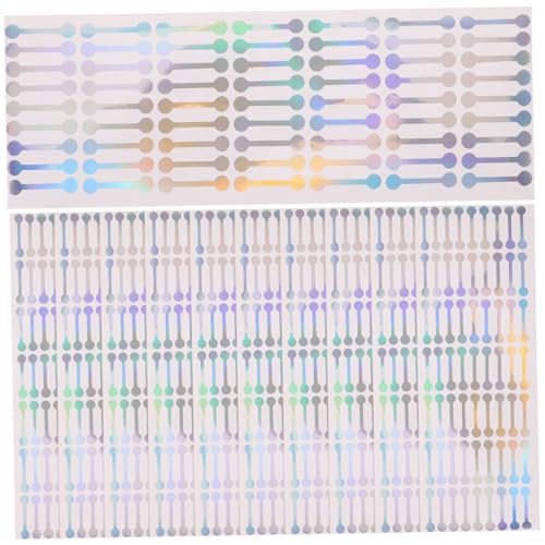 PEPLAYTAL 500 Stück Manipulationssichere PVC Siegelstreifen Langlebige Verpackungsaufkleber für Kosmetikflaschen Ätherische Ölbehälter Softtube und Farbboxen Transparente von PEPLAYTAL