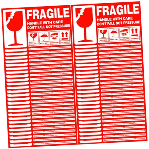 PEPLAYTAL 500 Stück Versandaufkleber Zerbrechlich Warnetiketten Selbstklebend für Verpackungskartons Praktische Haftetiketten für Sicheren Transport und Umzug PEPLAYTAL 500 Stück Versandaufkleber Zerbrechlich Warnetiketten Selbstklebend für Verpackungskartons Praktische Haftetiketten für Sicheren Transport und Umzug von PEPLAYTAL