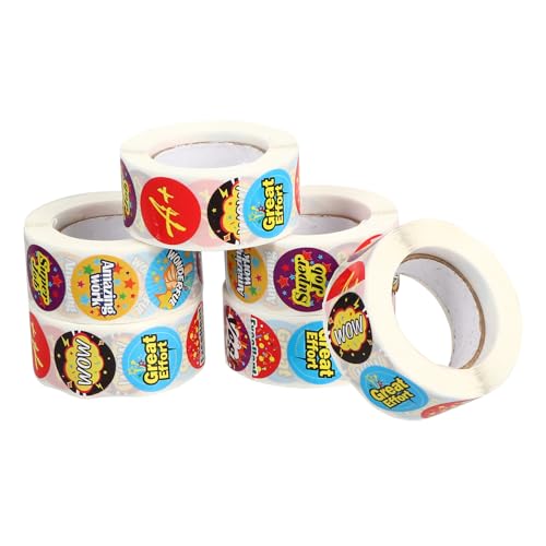 PEPLAYTAL 6 Rollen Belohnungssticker Motivationsaufkleber für Lehrer Klassenzimmer Verhalten Charts Helle Farben Selbstklebend Einfach zu Verwenden PEPLAYTAL 6 Rollen Belohnungssticker Motivationsaufkleber für Lehrer Klassenzimmer Verhalten Charts Helle Farben Selbstklebend Einfach zu Verwenden von PEPLAYTAL