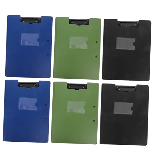 PEPLAYTAL 6 Stück Faltbare Klemmbrettmappe mit Doppelklammern Tragbares Klemmbrett als Ordner und Dokumentenhalter Wasserabweisend Leichtes Kunststoff Design für Büro Schule und Zuhause PEPLAYTAL 6 Stück Faltbare Klemmbrettmappe mit Doppelklammern Tragbares Klemmbrett als Ordner und Dokumentenhalter Wasserabweisend Leichtes Kunststoff Design für Büro Schule und Zuhause von PEPLAYTAL