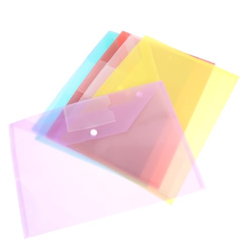 PEPLAYTAL 6 Stück Teiliges Dokumenten organizer aus Transparentem Kunststoff mit Druckknopf Robuste Kunststoff mappe für Bürobedarf Leichte Wiederverwendbare Aufbewahrungstaschen für Papier PEPLAYTAL 6 Stück Teiliges Dokumenten organizer aus Transparentem Kunststoff mit Druckknopf Robuste Kunststoff mappe für Bürobedarf Leichte Wiederverwendbare Aufbewahrungstaschen für Papier von PEPLAYTAL