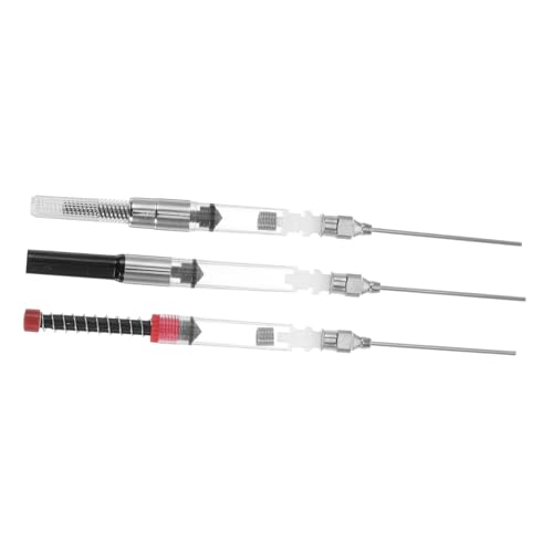 PEPLAYTAL 6 Stück Teiliges Füllfederhalter Ink aufziehgerät Edelstahl Tintenfüllhilfe mit Federmechanismus Standard Füller Nachfüllhilfe in Rot Silber Schwarz PEPLAYTAL 6 Stück Teiliges Füllfederhalter Ink aufziehgerät Edelstahl Tintenfüllhilfe mit Federmechanismus Standard Füller Nachfüllhilfe in Rot Silber Schwarz von PEPLAYTAL