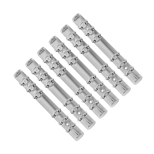 PEPLAYTAL 6 Stück Teiliges Metall Ringbuch Mechanismen Flexible Polierte Binder Ringe für DIY Notizbücher Praktische Organizer für Büro Schule und Zuhause von PEPLAYTAL