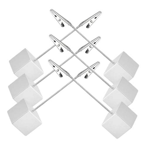 PEPLAYTAL 6 Stück Teiliges Quadratische Metall fotokartenhalter mit Robustem Resin sockel Kompakter Tischkartenhalter für Hochzeiten Partys Büro und Zuhause zur Dekorativen PEPLAYTAL 6 Stück Teiliges Quadratische Metall fotokartenhalter mit Robustem Resin sockel Kompakter Tischkartenhalter für Hochzeiten Partys Büro und Zuhause zur Dekorativen von PEPLAYTAL