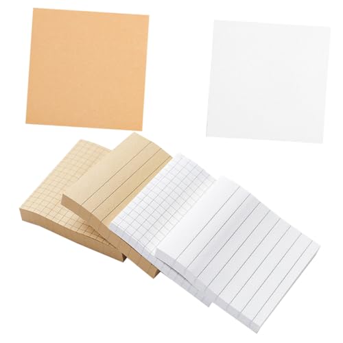 PEPLAYTAL 6 Stück Teiliges Selbstklebende Abreißbare Memo Pads in Weiß und Kraftpapier Haftende Notizzettel mit Linien Kästchen und Blanko für Schüler Bürobedarf und Schreibwaren PEPLAYTAL 6 Stück Teiliges Selbstklebende Abreißbare Memo Pads in Weiß und Kraftpapier Haftende Notizzettel mit Linien Kästchen und Blanko für Schüler Bürobedarf und Schreibwaren von PEPLAYTAL