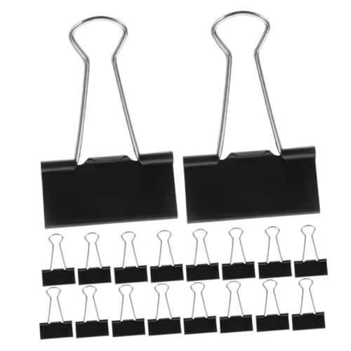 PEPLAYTAL 60 Stück Büro Metall Binder Clips Schwarz Große Dokumentenklammern Starke Papierhalter Für Ordner Organisation Wiederverwendbare Büroklammern Für Rechnungen und Akten PEPLAYTAL 60 Stück Büro Metall Binder Clips Schwarz Große Dokumentenklammern Starke Papierhalter Für Ordner Organisation Wiederverwendbare Büroklammern Für Rechnungen und Akten von PEPLAYTAL