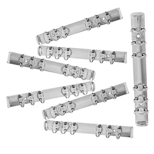 PEPLAYTAL 7 Stück Teiliges Metall Binder Mechanismus Rostfrei Stabile Lose Ordner Clips Nachfüllbares Ringbuch Zubehör für Büro Schule und Zuhause PEPLAYTAL 7 Stück Teiliges Metall Binder Mechanismus Rostfrei Stabile Lose Ordner Clips Nachfüllbares Ringbuch Zubehör für Büro Schule und Zuhause von PEPLAYTAL