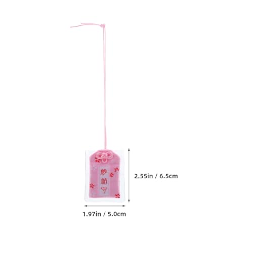 PEPLAYTAL 8 Sätze Japanische Omamori Amulette mit Brokatstoff PVC Schutzhülle Handgefertigte Glücksbringer Anhänger für Gesundheit Wohlstand Reichtum Traditioneller Segenstasche Anhänger von PEPLAYTAL