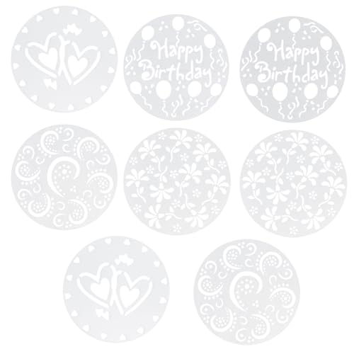 PEPLAYTAL 8 Stück Kuchen Spritzform tortenform tortelettförmchen cake decorating set Kunst Schablonen schablone zum dekorieren von kuchen Hallo für Milchspray-Vorlage Kuchen Vorlage Weiß PEPLAYTAL 8 Stück Kuchen Spritzform tortenform tortelettförmchen cake decorating set Kunst Schablonen schablone zum dekorieren von kuchen Hallo für Milchspray-Vorlage Kuchen Vorlage Weiß von PEPLAYTAL