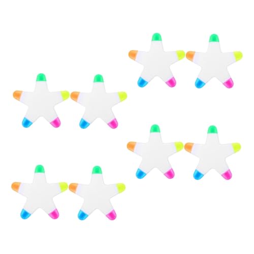 PEPLAYTAL 8 Stück Teiliges Bunte Sternform Textmarker mit Leuchtenden Neonpigmenten Kleine Marker für Notizen Buchlesen Zeichnen und Basteln für Schüler Lehrer und Künstler PEPLAYTAL 8 Stück Teiliges Bunte Sternform Textmarker mit Leuchtenden Neonpigmenten Kleine Marker für Notizen Buchlesen Zeichnen und Basteln für Schüler Lehrer und Künstler von PEPLAYTAL