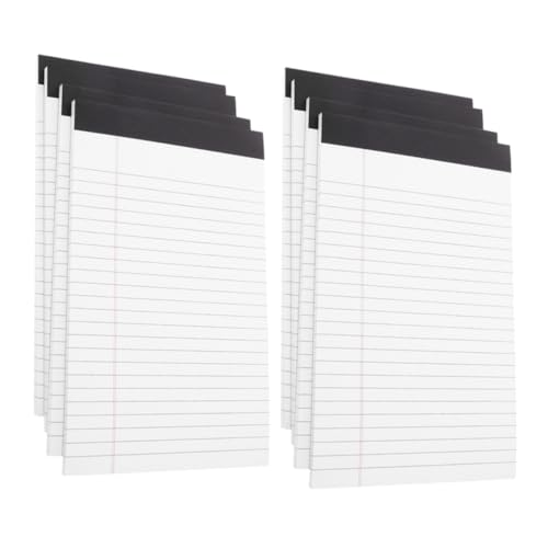 PEPLAYTAL 8 Stück Teiliges Legal Pad Notizbuch Liniert Abreißbar Praktische Memo Pads Handlich für Büro Arbeit und Alltag von PEPLAYTAL