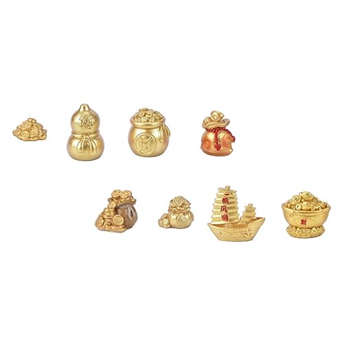 PEPLAYTAL 8 Stück Teiliges Resin Dekorationsset Kreative DIY Kunsthandwerksornamente Umweltfreundliche Harzkunst Modisches Micro Landschafts Design Stilvolle und Filigrane Reichtumsbaum Deko von PEPLAYTAL