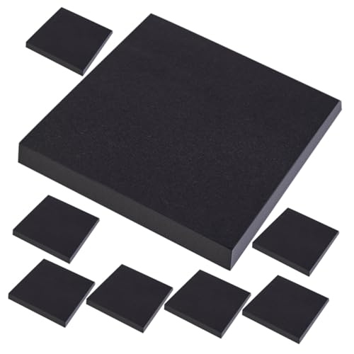 PEPLAYTAL 8 Stück Teiliges Selbstklebende Haftnotizen mit Schwarzen Memo Pads Vielseitige Beschreibbare Klebezettel für Schule Büro und Zuhause Abreißbare Notizzettel ohne Rückstände von PEPLAYTAL