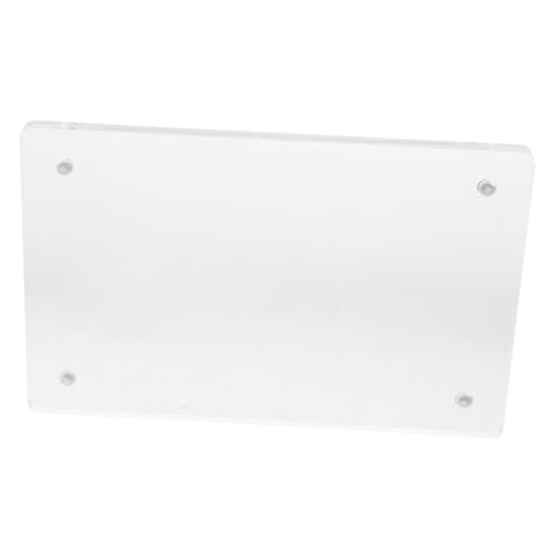 PEPLAYTAL Acryl Tischaufsteller Transparent mit Rundungen Stabiler Preisschilderhalter für Broschüren Business Kosmetiklizenzrahmen Vielseitig für Schilderbeschriftung und Plakatständer von PEPLAYTAL