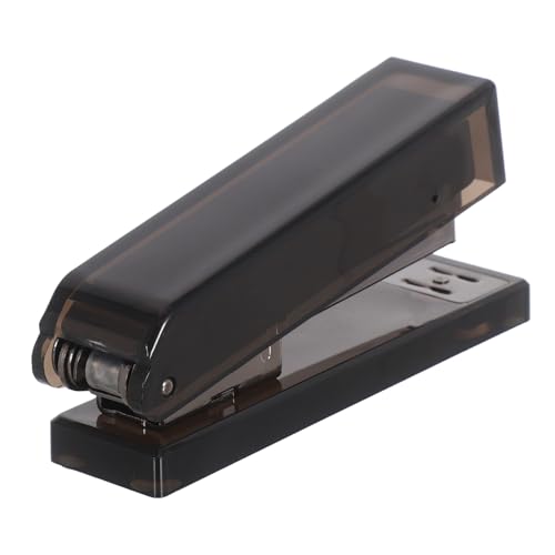 PEPLAYTAL Acryl-heftgerät Groß Schwarz Stabil Langlebig für Dicke Dokumente Büro Schule Zuhause Robustes Desktop-heftgerät aus Acryl und Metall für Effizientes Heften von PEPLAYTAL