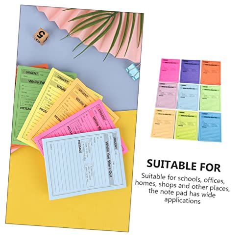 PEPLAYTAL Bunte Haftnotizen aus Fluoreszierendem Papier Kompakte Selbstklebende Memo Pads mit Starker Klebkraft Praktische Haushalts notizzettel für Büro Schule und Zuhause Leicht von PEPLAYTAL