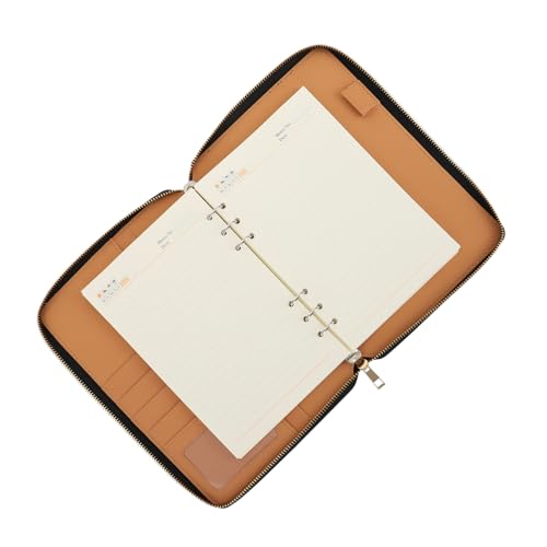 PEPLAYTAL Business Notizbuch mit Reißverschluss Multifunktionales Planungs Schreibheft Leichtes Tragbares Effizienz notizbuch für Büro Schule und Reisen Schwarz PEPLAYTAL Business Notizbuch mit Reißverschluss Multifunktionales Planungs Schreibheft Leichtes Tragbares Effizienz notizbuch für Büro Schule und Reisen Schwarz von PEPLAYTAL