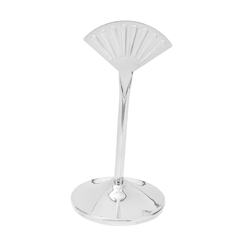 PEPLAYTAL Edelstahl Tischkartenhalter Fan förmig Tischnummernhalter Platzkartenhalter für Hochzeit Party Buffet Restaurant Tischdekoration Klein Robust Langlebig von PEPLAYTAL