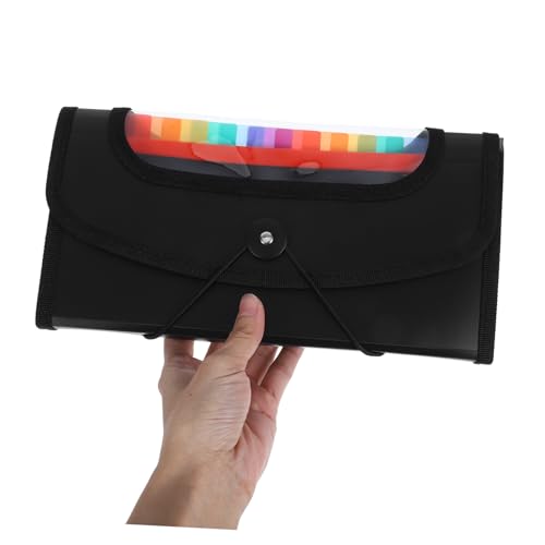 PEPLAYTAL Fächer Aktenordner Wasserabweisend Großer Büroorganizer Dokumentenmappe mit Akkordeon design Schwarz für Quittungen Rechnungen und Karten PEPLAYTAL Fächer Aktenordner Wasserabweisend Großer Büroorganizer Dokumentenmappe mit Akkordeon design Schwarz für Quittungen Rechnungen und Karten von PEPLAYTAL