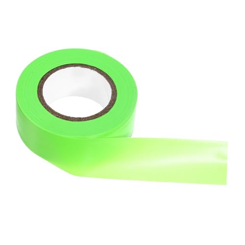 PEPLAYTAL Fluoreszierendes Markierungsband Reißfestes PVC Klebeband Leuchtgrün nicht Selbstklebend für Absperrungen Baustellen Sicherheits Partykennzeichnung Vielseitig Einsetzbar von PEPLAYTAL