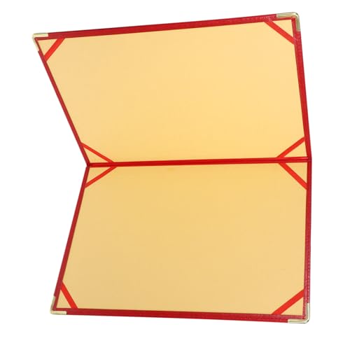 PEPLAYTAL Großer Roter Portfolio ordner aus Strapazierfähigem Material mit Metall ecken Erweiterbarer Dokumentenhalter für Büro und Business Leichter Organizer für Wichtige Papiere und von PEPLAYTAL