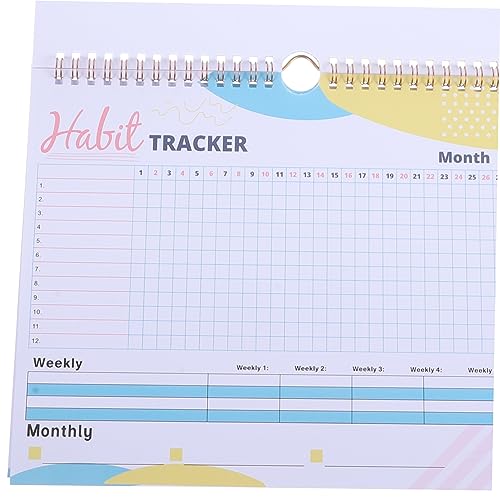 PEPLAYTAL Großer Wöchentlicher Planer mit Habit Tracker und Workout Kalender Undatiert Wiederverwendbar mit Notizbereich Sicherem für Zielplanung Gewohnheits und Trainingsverfolgung von PEPLAYTAL