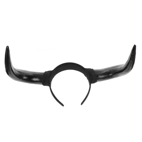 PEPLAYTAL Halloween Teufelshörner Haarreif Realistisches Hörner Stirnband für Party Cosplay Kostüm Bequemes Langlebiges Halloween Kostüm Accessoire für Damen von PEPLAYTAL
