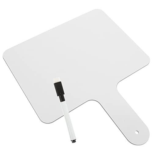 PEPLAYTAL Handliches Dry Erase Whiteboard Doppelseitiges Schreibtafel Answer Paddle Leichtes Langlebiges Whiteboard für Klassenzimmer und Büro Marker Teilig von PEPLAYTAL