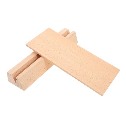 PEPLAYTAL Holz Kartenhalter Tischkartenhalter aus Holz mit Vielseitiger Memo Notizhalter für Fotos Visitenkarten Karten und Kalender Praktischer Holzständer für Büro und Zuhause von PEPLAYTAL
