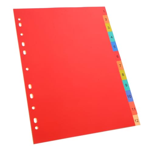 PEPLAYTAL Index Register Trennblätter aus Langlebigem PP Farbige Beschreibbare Ordner Schnellhefter teiler für Büro Schule und Zuhause von PEPLAYTAL