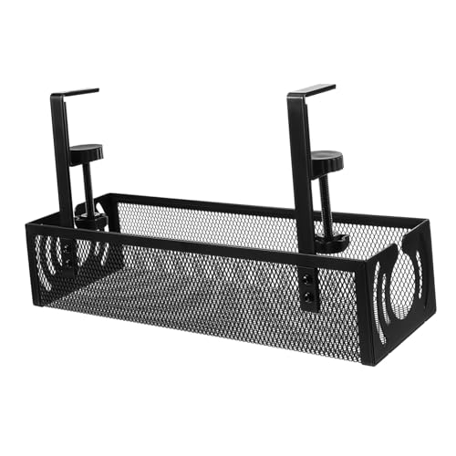 PEPLAYTAL Kabelmanagement Tablett ohne Bohren mit Verstellbarer Klemme Untertisch Kabelkorb zur Schreibtisch Organisation Kratzfester Kabelhalter für Büro und Gaming Effiziente Kabelführung PEPLAYTAL Kabelmanagement Tablett ohne Bohren mit Verstellbarer Klemme Untertisch Kabelkorb zur Schreibtisch Organisation Kratzfester Kabelhalter für Büro und Gaming Effiziente Kabelführung von PEPLAYTAL