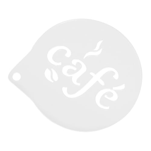 PEPLAYTAL Kaffeeschablone Wiederverwendbar Latte Art Schablone mit Schönen Mustern Praktisch für Cappuccino Milchschaum Dekoration für Zuhause und DIY Kaffeeverzierung von PEPLAYTAL